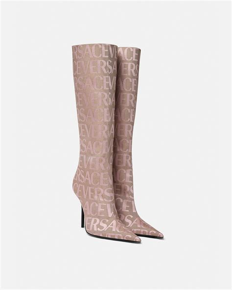 pink Versace boots